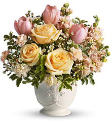 Teleflora's Peaches and Dreams from Gilmore's Flower Shop in East Providence, RI